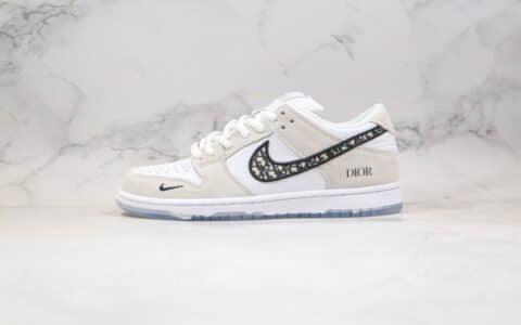 耐克Dior x Nike SB Dunk Low公司级版本迪奥联名低帮SB板鞋灰白色原档案数据开发 货号：CT5058-002