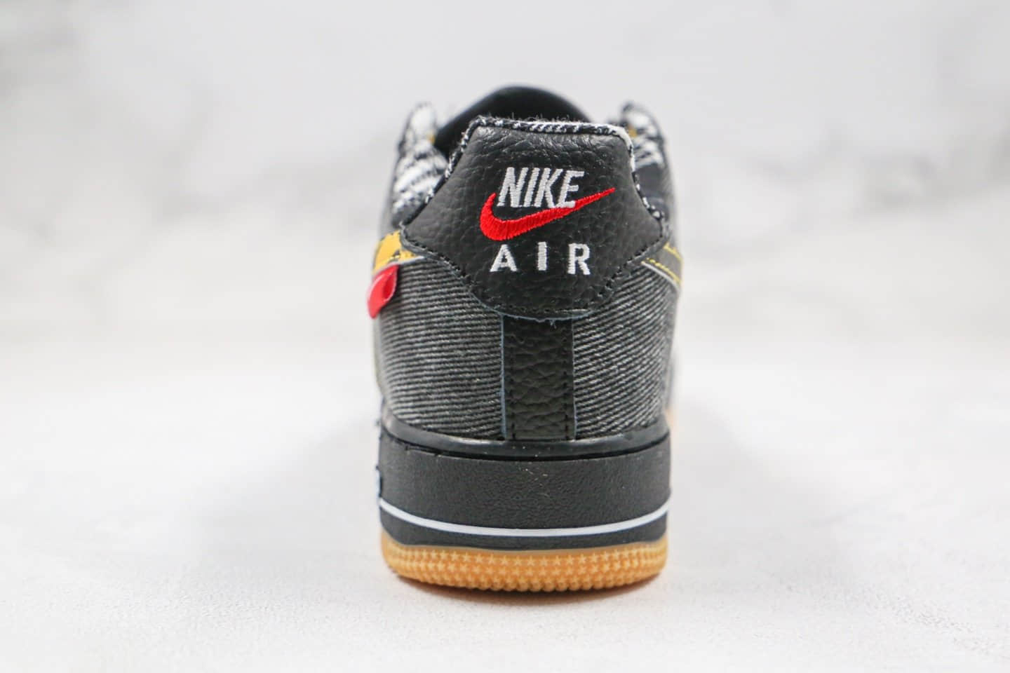 耐克Nike Air Force 1 L V8 Remix Pack纯原版本低帮空军一号牛仔灰黑色迷彩板鞋内置全掌Sole气垫 货号：DB1964-001