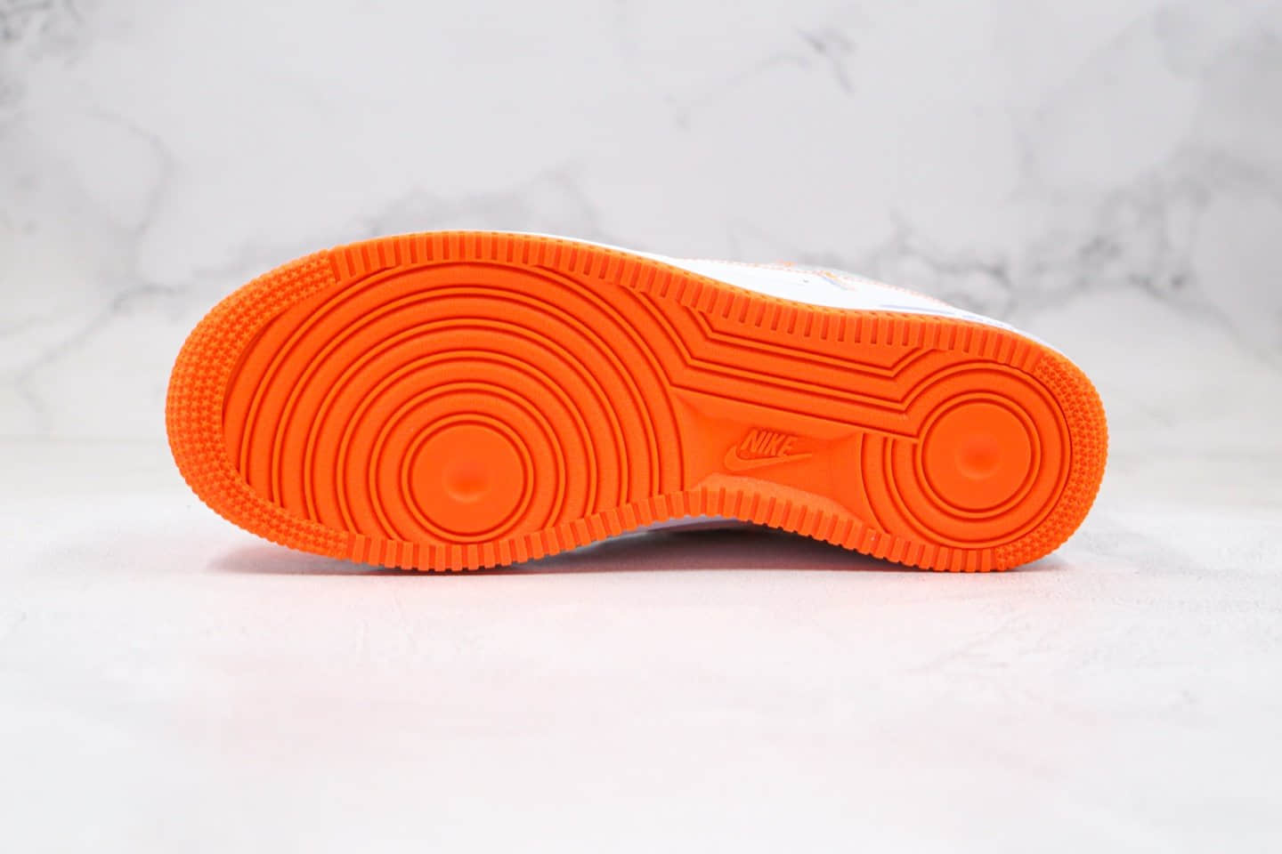 耐克Nike Air Force 1 Premium纯原版本空军一号板鞋3M反光白橙色内置气垫 货号：CV3039-103