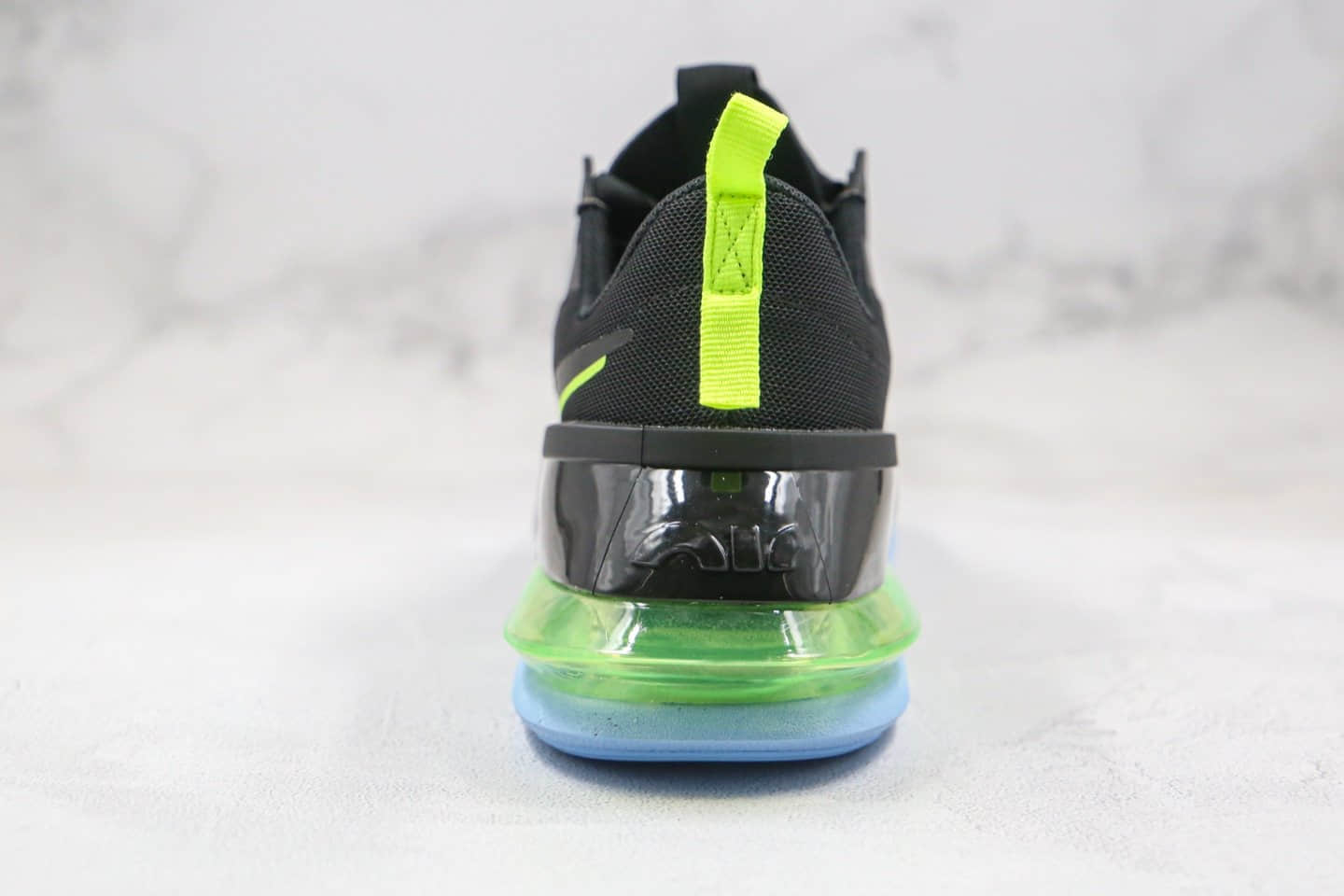 耐克Nike Air Technology公司级版本半掌气垫太空跑鞋黑绿蓝色正确可视气垫 货号：CK7173-102