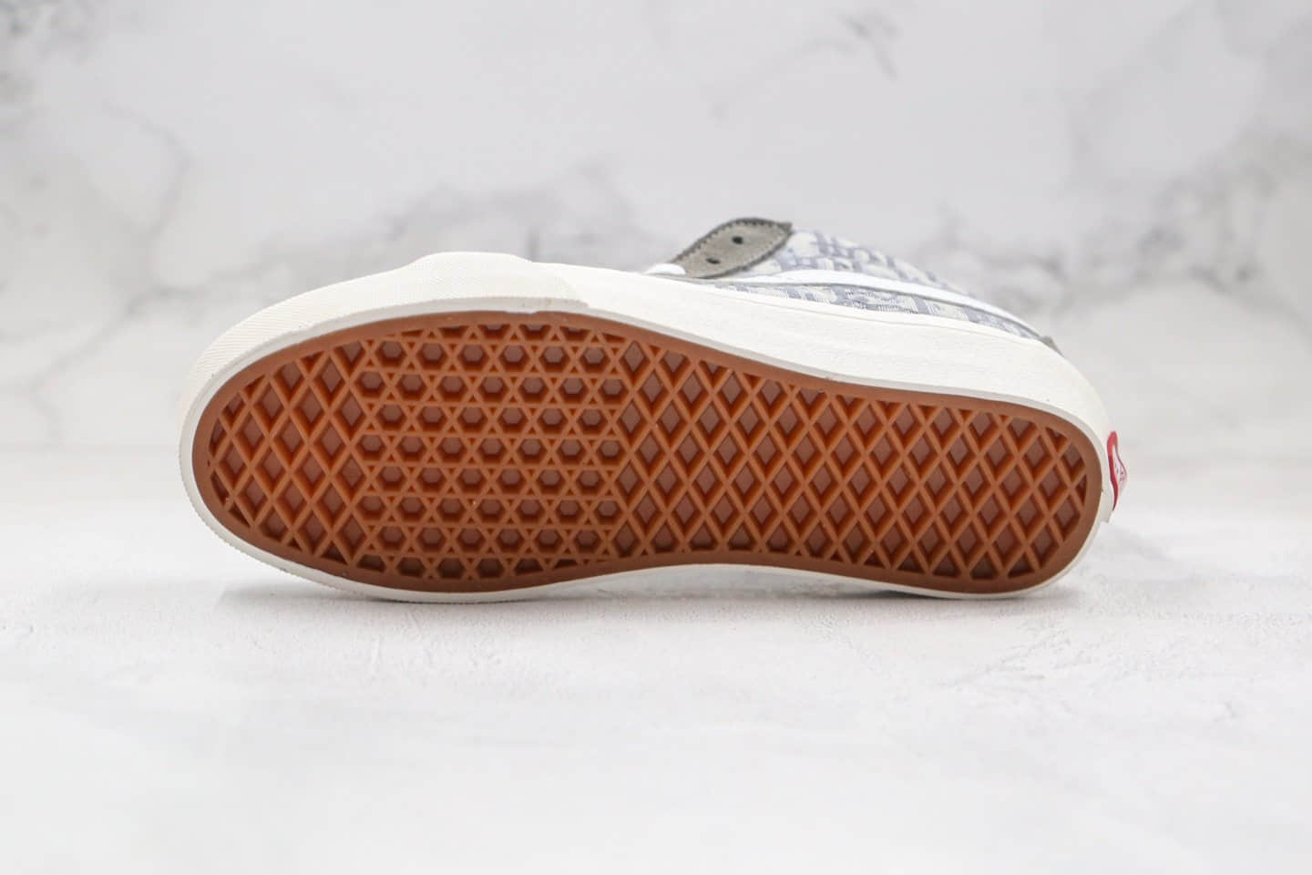 万斯Dior x Vans Sk8-Mid迪奥联名款公司级版本中帮岩石灰刺绣硫化板鞋原盒原标原楦头纸板打造