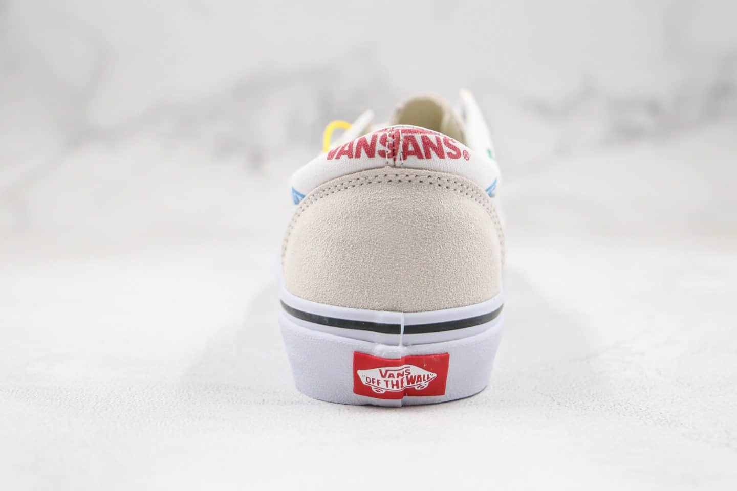 万斯Vans Bold Ni公司级版本低帮吴亦凡同款彩色logo字母印花帆布鞋原厂硫化大底内置钢印