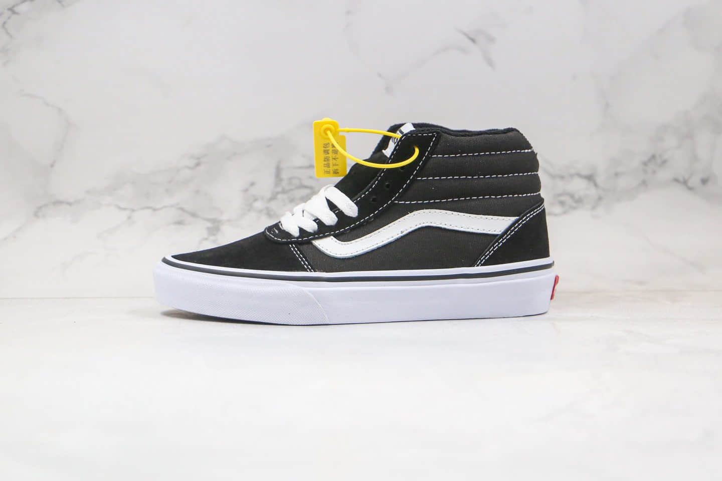 万斯Vans Ward 085 hi公司级版本高帮经典款黑白色帆布板鞋原楦头纸板打造 货号：VN0A36ENC4R1