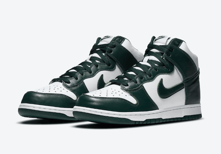 经典配色复刻！全新Nike Dunk High SP“ Spartan Green”9月18日登场！ 货号：CZ8149-100