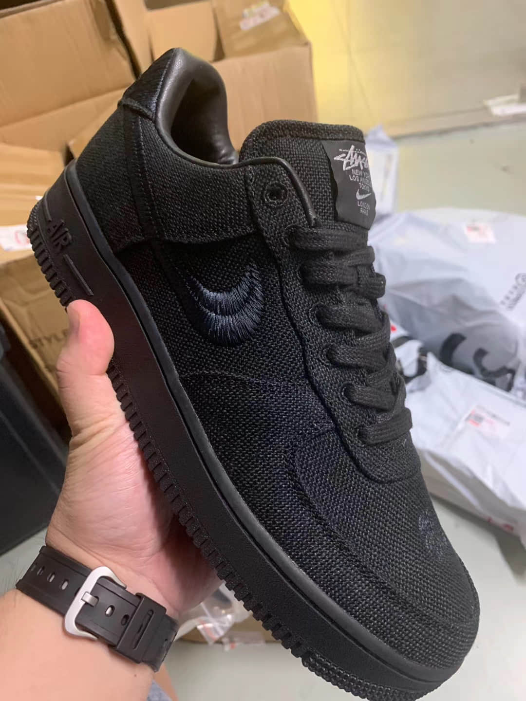 Stussy x AF1释出实物细节图！绝对又是一匹联名黑马！