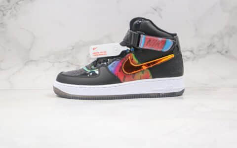 耐克NIKE Air Force 1 High Good Game纯原版本高帮空军一号英雄联盟电玩系列炫彩镭射魔术贴板鞋原鞋开模一比一打造 货号：DC0831-101