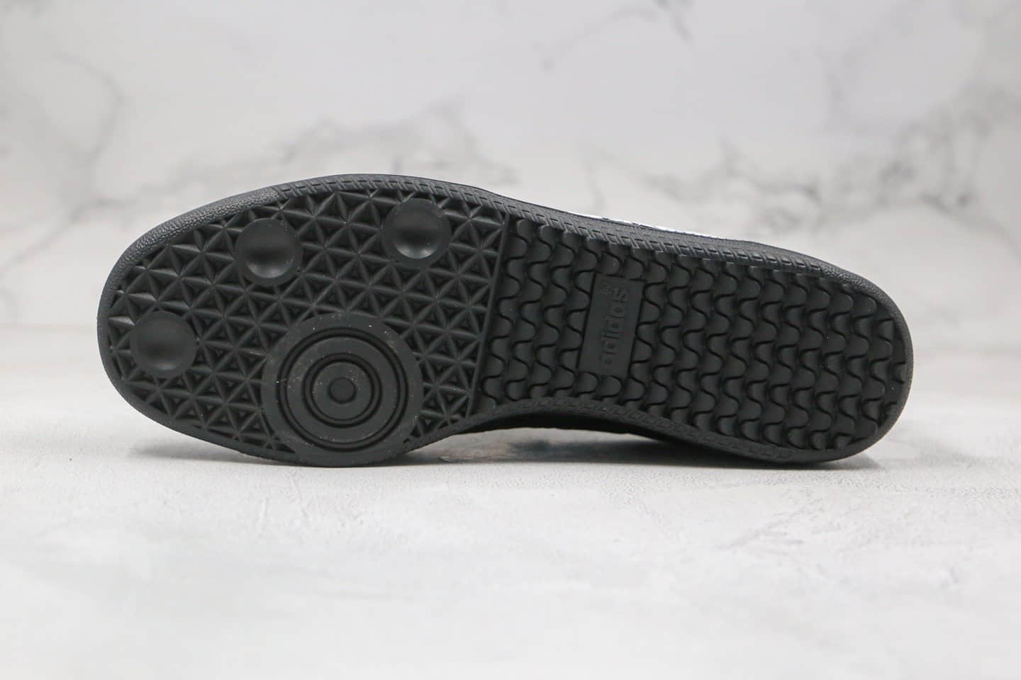 阿迪达斯Adidas Samba PLEASURES纯原版本桑巴字母印花黑色板鞋原盒原标原档案数据开发 货号：F35208