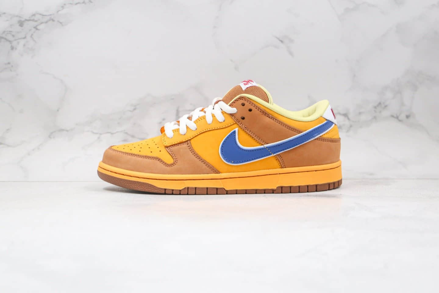 耐克Nike Dunk Low Newcastle Brown Ale纯原版本低帮SB DUNK板鞋纽卡斯尔啤酒黄蓝色内置Zoom气垫 货号：313170-741