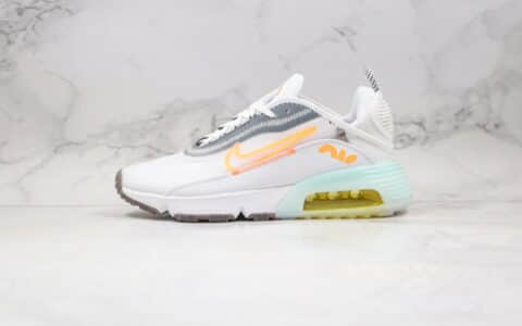 耐克Nike Air Vapormax 2090纯原版本半掌气垫Max2090白橙色内置真小潘气垫 货号：DA1502-100