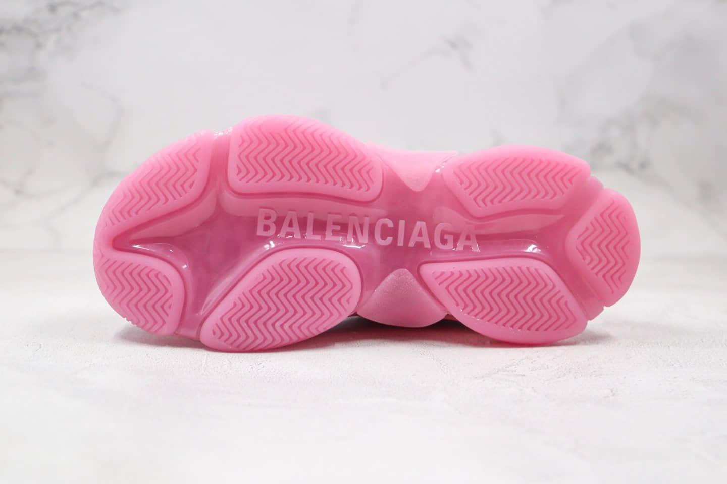 巴黎世家Balenciaga TriPle S纯原版本复古气垫老爹鞋粉色原盒配件齐全原档案数据开发