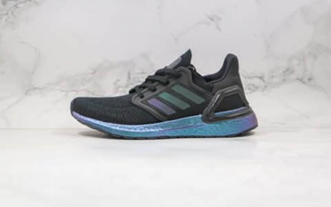 阿迪达斯Adidas Ultra Boost 20 Consortium纯原版本爆米花跑鞋UB系列黑镭射原鞋开模一比一打造 货号：G55839