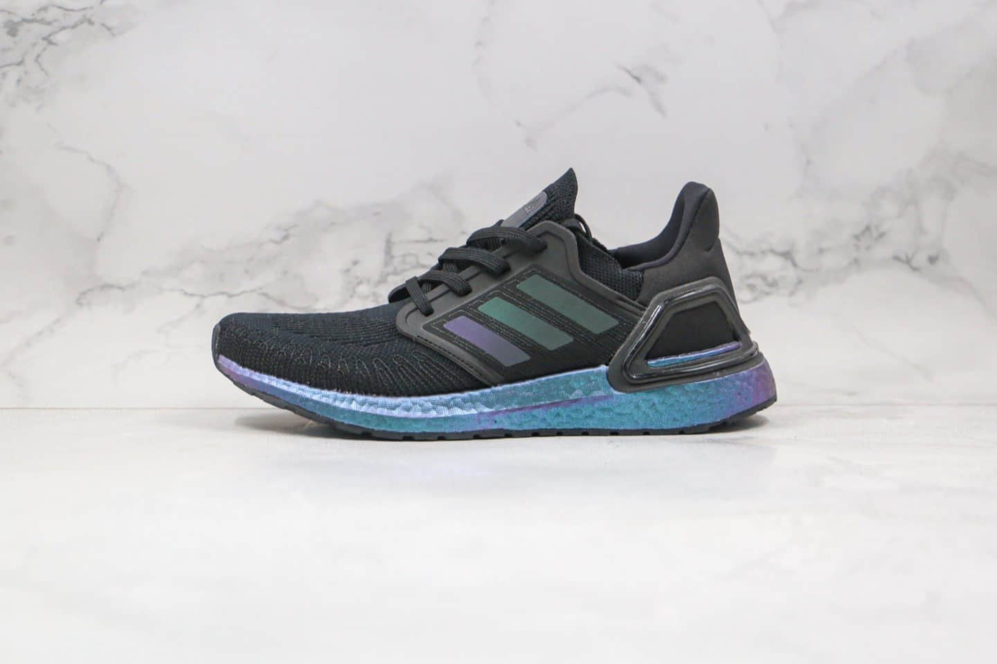 阿迪达斯Adidas Ultra Boost 20 Consortium纯原版本爆米花跑鞋UB系列黑镭射原鞋开模一比一打造 货号：G55839