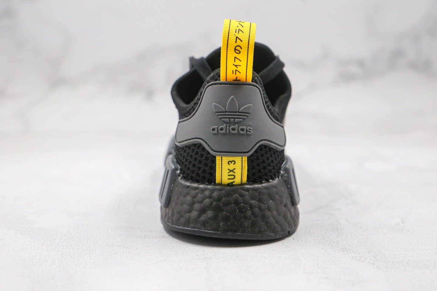 阿迪达斯adidas NMD R1公司级版本爆米花针织网面跑鞋黑灰色原楦开发 货号：B8303
