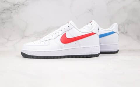 耐克Nike Air Force 1 Low纯原版本低帮空军一号鸳鸯勾白红蓝色板鞋内置气垫 货号：CT2816-100