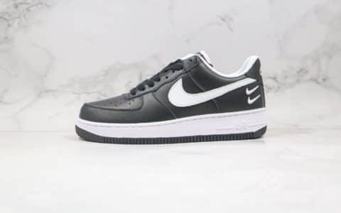 耐克Nike Air Force1 07 LOW纯原版本低帮空军一号双勾小勾黑白色板鞋内置气垫 货号：DC2300-001