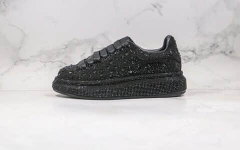 麦昆Alexander McQueen sole sneakers纯原版本厚底小白鞋黑钻原盒配件齐全原鞋开模一比一打造