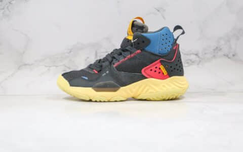 乔丹Air Jordan Delta React Mid Off Noir x Union LA联名款纯原版本机能代尔塔结构瑞亚泡面黑蓝黄色原盒原标原档案数据开发 货号：DA1951-001