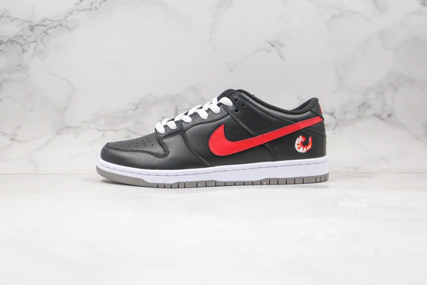 耐克Nike Dunk SB Low Shrimp纯原版本低帮SB DUNK烤虾黑红色板鞋内置Zoom气垫 货号：313170-060