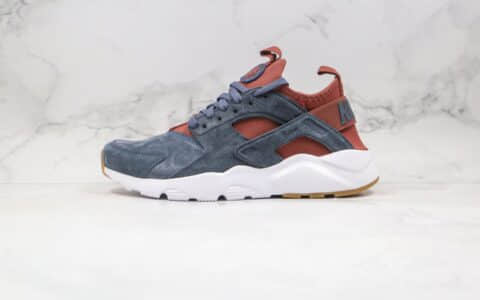 耐克NIKE AIR HUARACHE RUN PRM纯原版本华莱士四代麂皮黑棕色慢跑鞋原鞋开模一比一打造 货号：829669-559