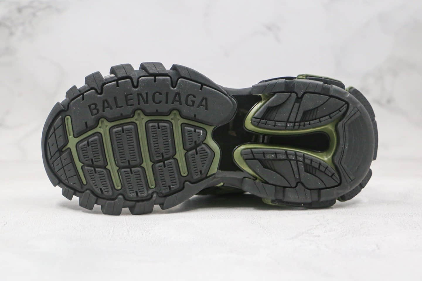 巴黎世家Balenciaga Track 4.0纯原版本复古老爹鞋四代黑绿色原鞋开模原盒配件齐全