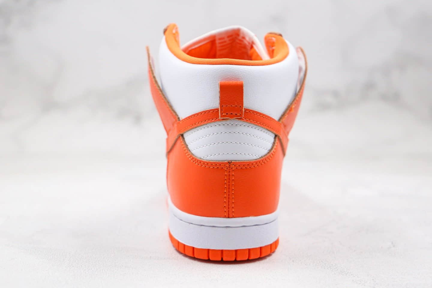 耐克Nike SB Dunk High Syracuse纯原版本高帮SB DUNK白橘色板鞋内置 