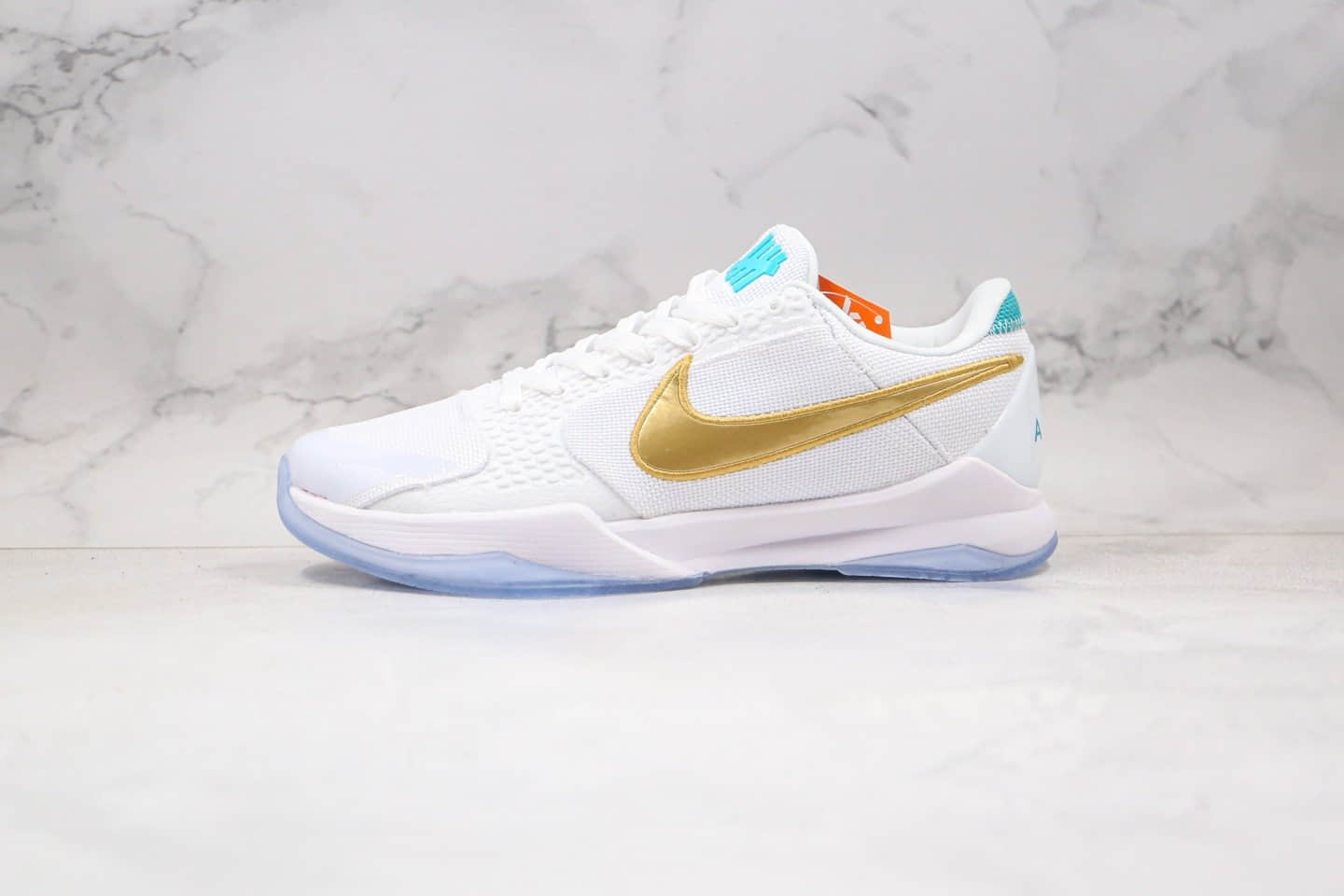 耐克Nike Kobe 5 Protro What If x UNDEFEATED联名款纯原版本科比5代白金色篮球鞋原盒原标 货号：DB4796-100