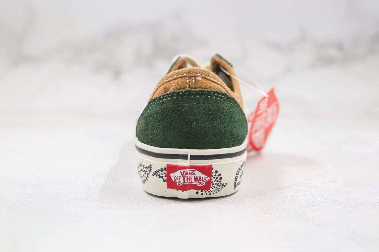 万斯Vans Style 36 Cecon SF公司级版本低帮半月包头腰果花棕绿色硫化板鞋原楦头纸板打造