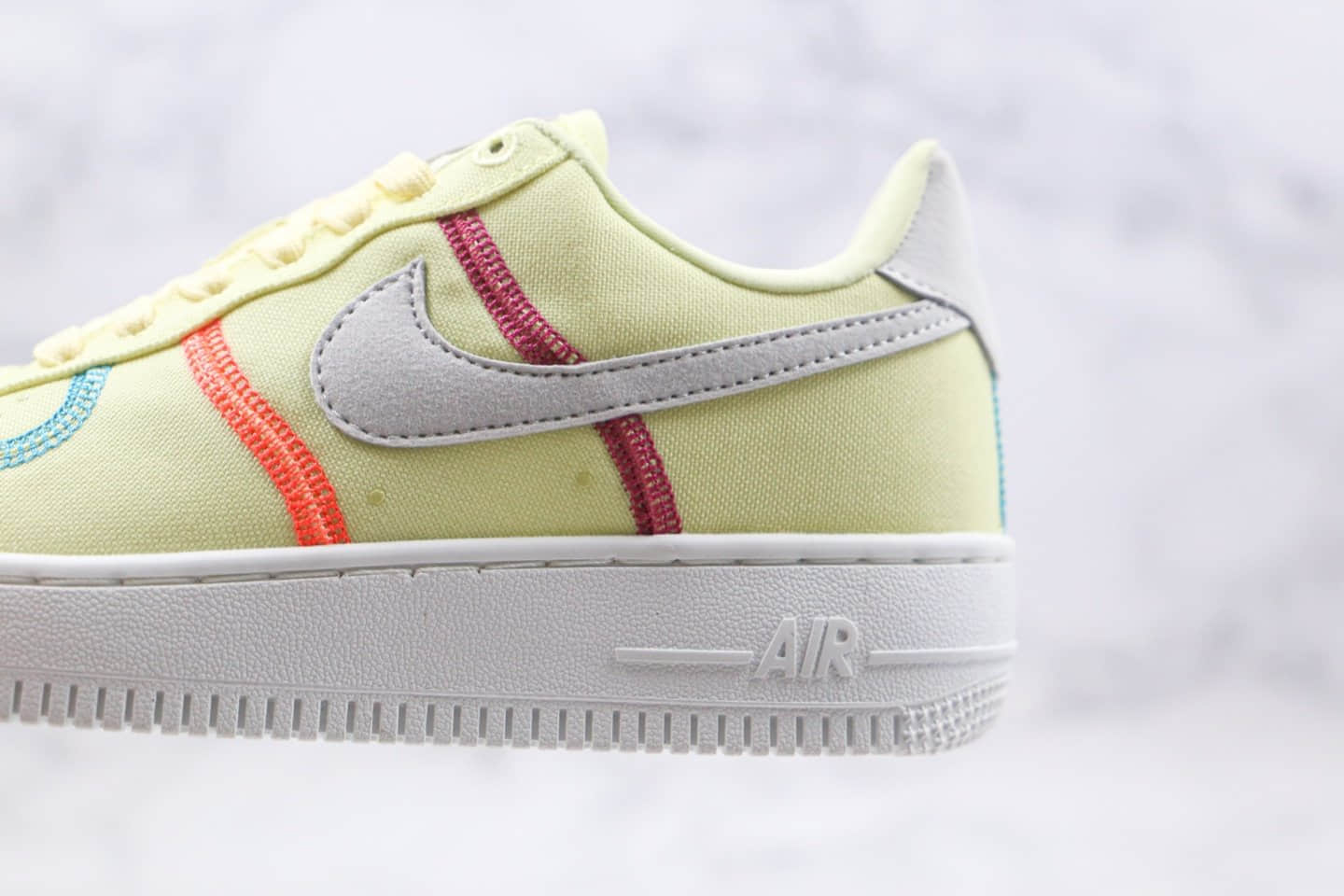 耐克Nike Air Force 1 Low Life Lime纯原版本低帮空军一号帆布板鞋黄色内置全掌Sole气垫 货号：CK6572-700