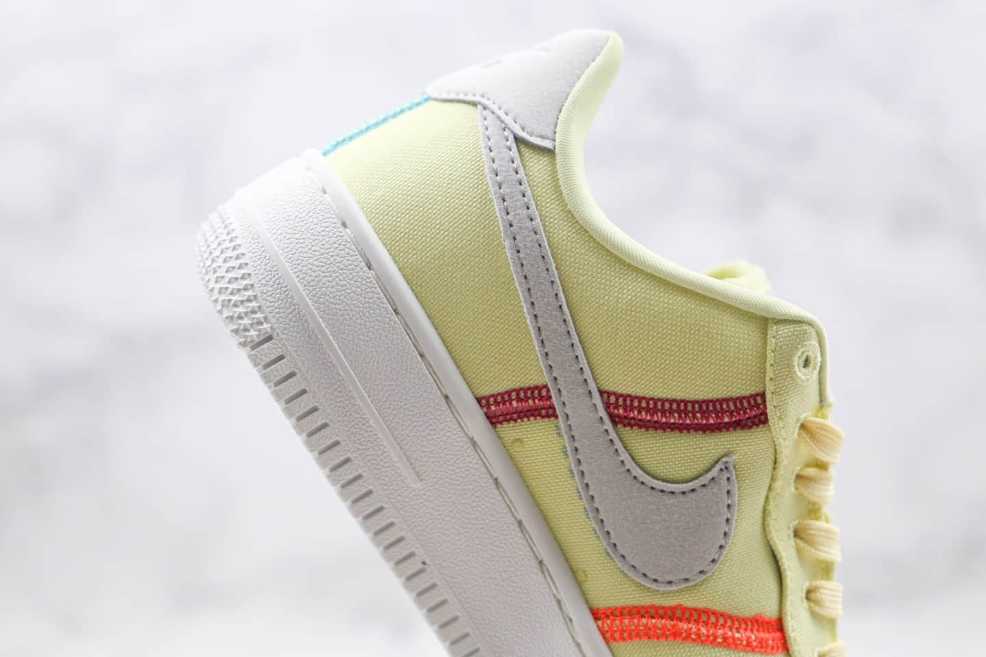 耐克Nike Air Force 1 Low Life Lime纯原版本低帮空军一号帆布板鞋黄色内置全掌Sole气垫 货号：CK6572-700