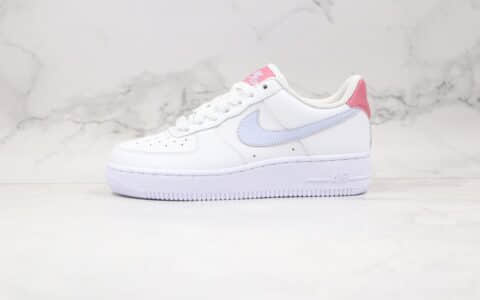 耐克Nike Air Force 1 07纯原版本低帮空军一号白浅紫粉色板鞋内置气垫原盒原标 货号：315115-156