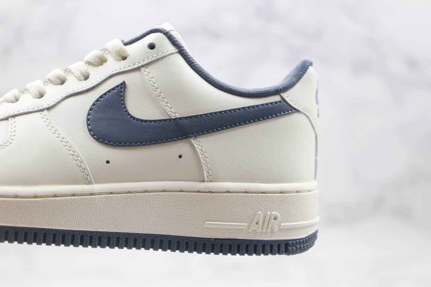 耐克Nike Air Force 1 07纯原版本低帮空军一号米白蓝色板鞋内置全掌Sole气垫 货号：CT7875-994