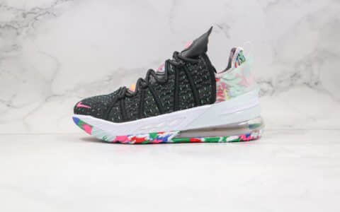 耐克NIKE LEBRON XVII LOW EP纯原版本詹姆斯17代篮球鞋黑黄蓝色内置真实气垫支持实战 货号：CQ9283-002