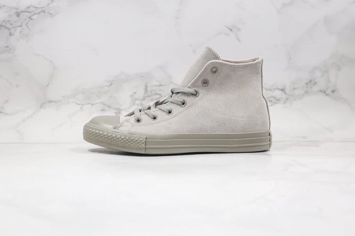 匡威Converse Chuck Taylor All Star PT Hi公司级版本高帮硫化板鞋麂皮灰色原标原盒 货号：162462C