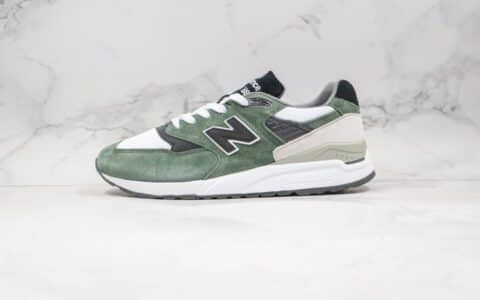新百伦New Balance 998纯原版本美产NB998复古慢跑鞋绿色原档案数据开发 货号：M998BCA