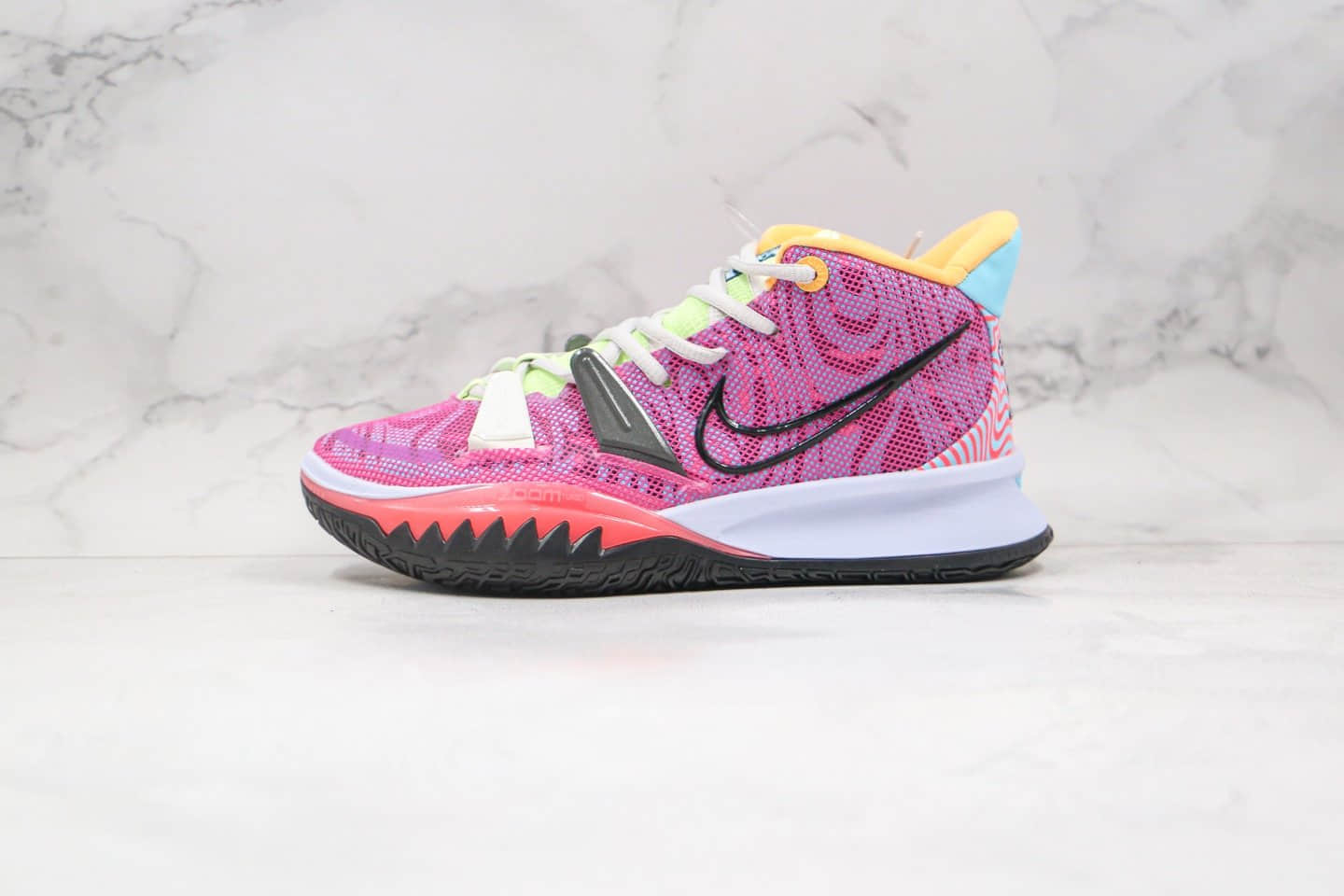 耐克Nike Kyrie 7 Pre Heat Ep公司级版本欧文7代篮球鞋粉紫色内置气垫 货号：DC0588-601