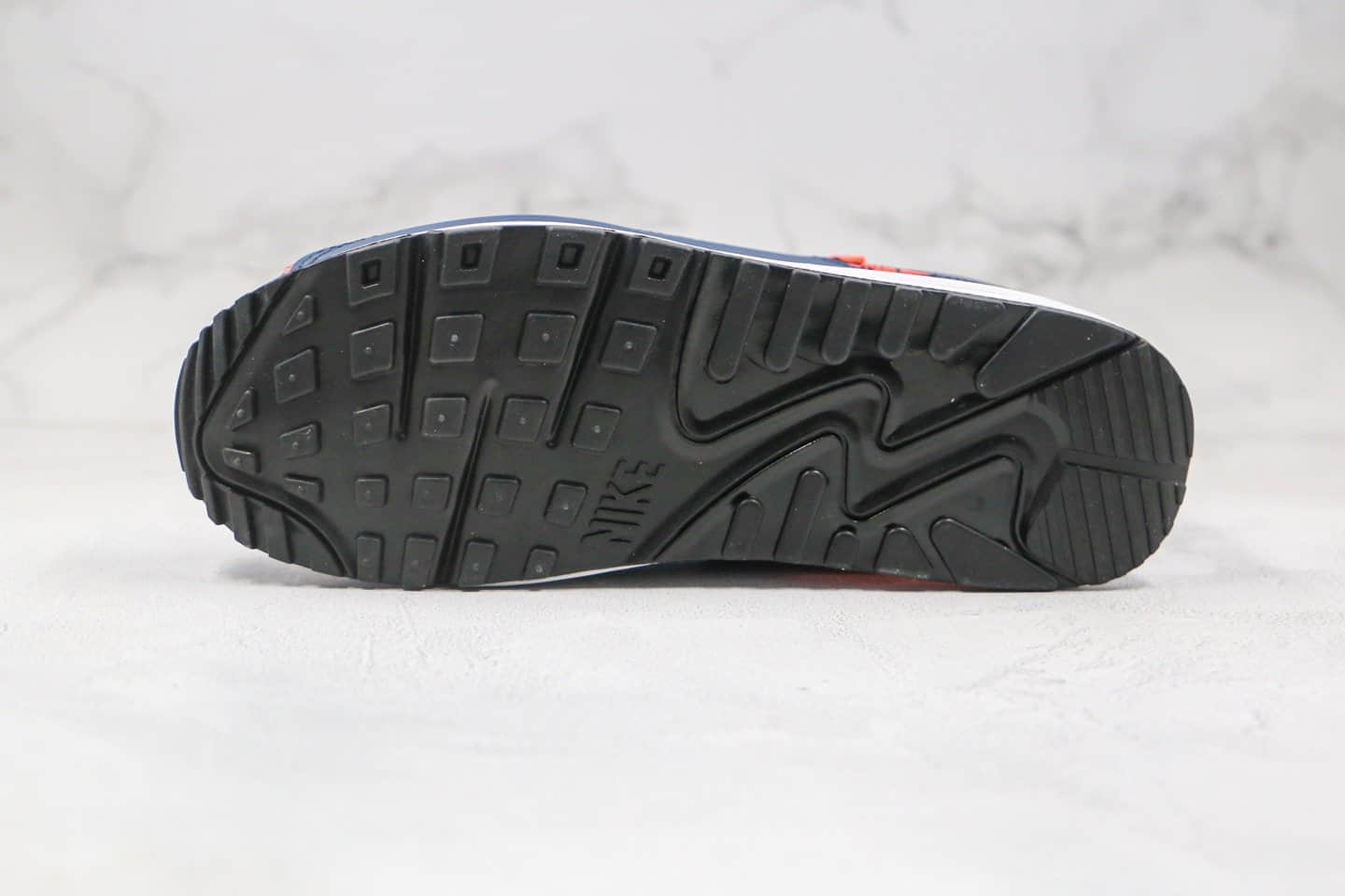 耐克Nike Air Max 90 SE2 GS纯原版本复古气垫慢跑鞋Max90蓝橙色原鞋开模一比一打造 货号：CV7665-004