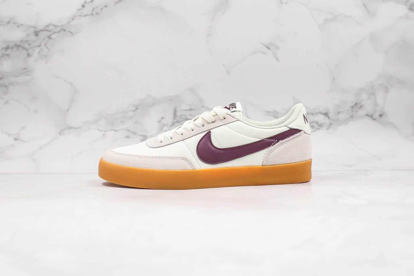 耐克Nike Killshot II Leather x J.Crew联名款纯原版本复古生胶米白酒红色板鞋原楦头纸板打造 货号：432997-112