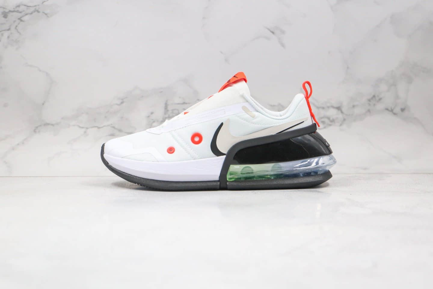 耐克Nike Air MAXUPQS纯原版本半掌气垫太空跑鞋尼龙布白黑红色原鞋开模一比一打造 货号：CK7173-100