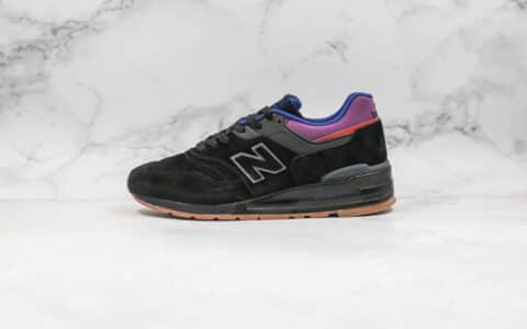 新百伦New Balance M997纯原版本复古慢跑鞋NB997黑紫色原档案数据开发 货号：M997CSS