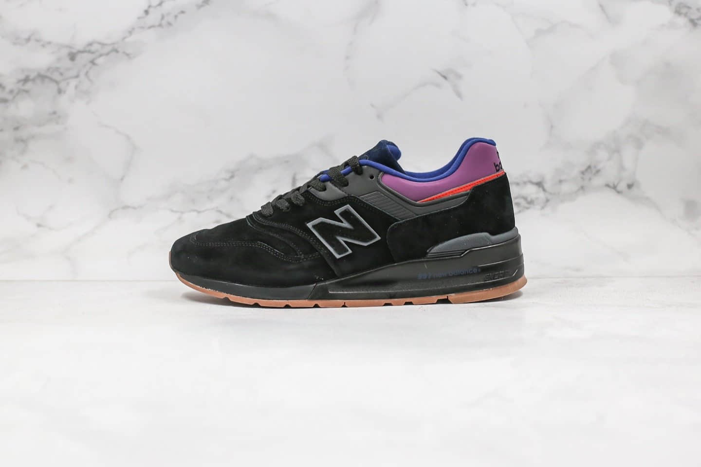 新百伦New Balance M997纯原版本复古慢跑鞋NB997黑紫色原档案数据开发 货号：M997CSS
