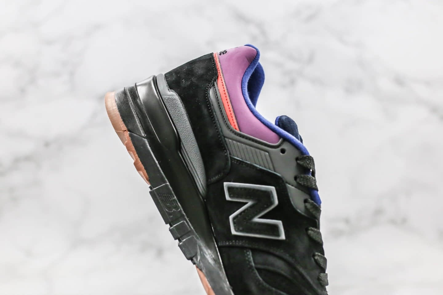 新百伦New Balance M997纯原版本复古慢跑鞋NB997黑紫色原档案数据开发 货号：M997CSS