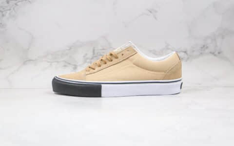 万斯Vans Vault 2020 x HAVEN联名款公司级版本低帮军事风沙漠黄黑白拼色硫化板鞋原鞋开模一比一打造