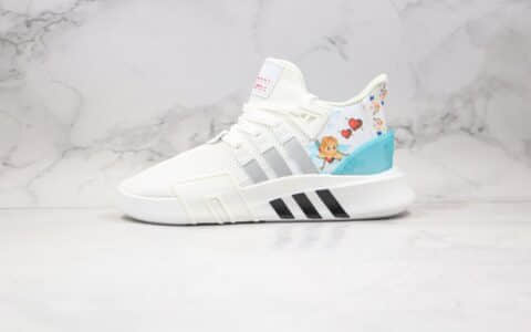 阿迪达斯Adidas EQT BASK ADV纯原版本三叶草EQT支撑者系列复古慢跑鞋皮卡丘白蓝色原档案数据开发 货号：FU9412