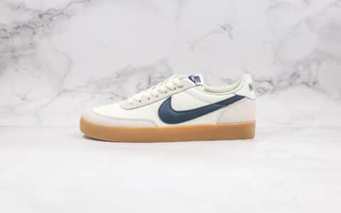 耐克Nike Killshot II Leather x J.Crew纯原版本低帮生胶米白蓝色复古板鞋原鞋开模一比一打造 货号：432997-107