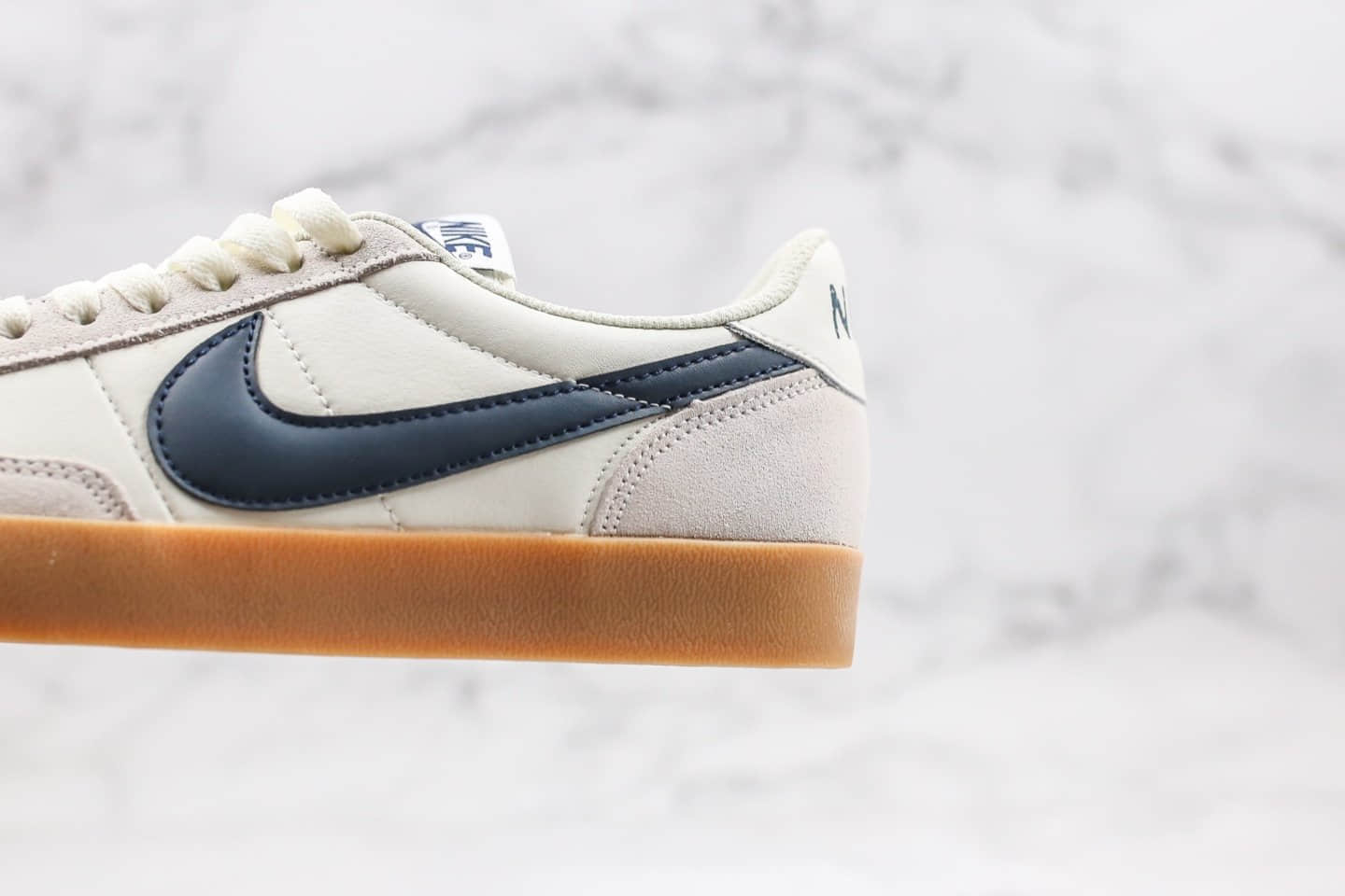 耐克Nike Killshot II Leather x J.Crew纯原版本低帮生胶米白蓝色复古板鞋原鞋开模一比一打造 货号：432997-107