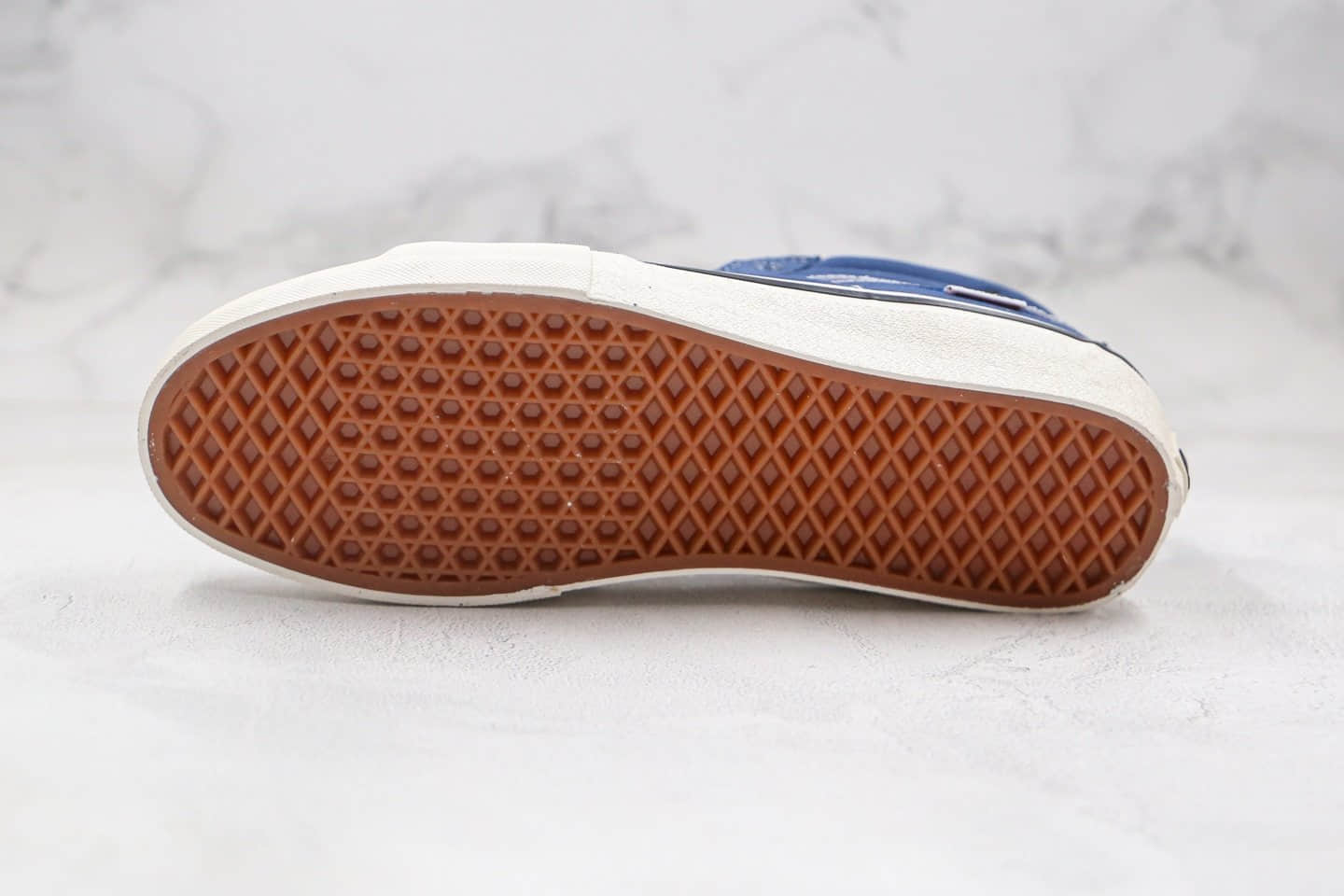 万斯VANS sk8-MID 2020 x Alltimers联名款公司级版本中帮卡通涂鸦小怪兽蓝白色棋盘格子硫化板鞋原鞋开模一比一打造
