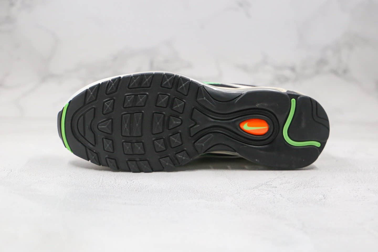 耐克Nike Air Max 97纯原版本子弹头Max97气垫鞋白橙蓝色原盒原标原档案数据开发 货号：CZ7868-300