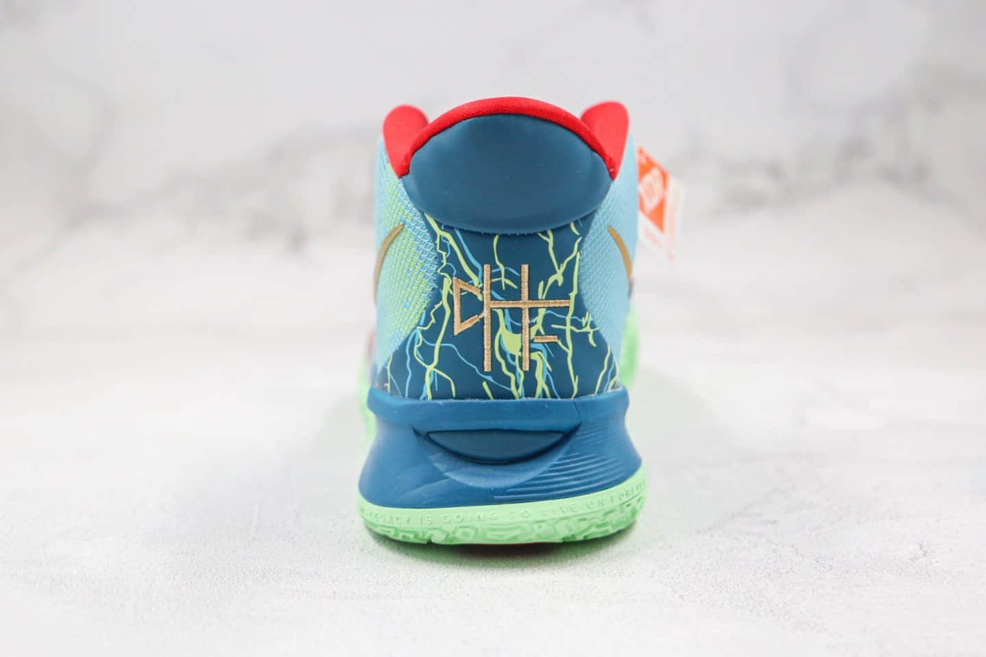 耐克Nike Kyrie 7 Pre Heat Ep纯原版本欧文7代蓝绿色实战篮球鞋内置气垫 货号：DC0588-400