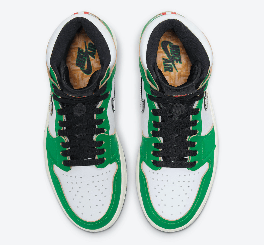 酷似喜力Dunk！全新AJ1 “Lucky Green”10月14日发售！ 货号：DB4612-300