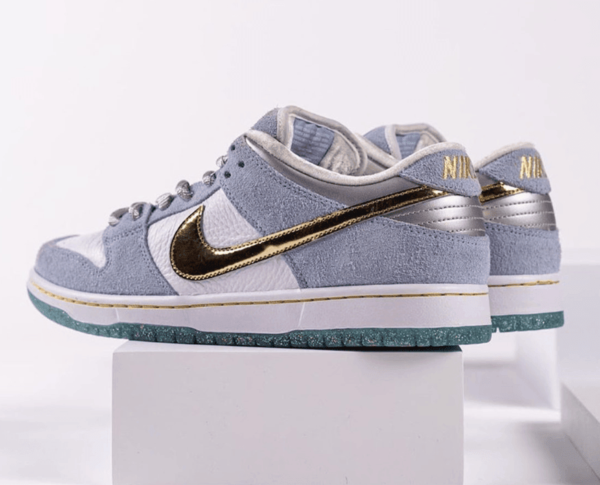 金钩+金粉外底！Sean Cliver x Nike SB Dunk Low上脚好看翻了！ 货号：DC9936-100